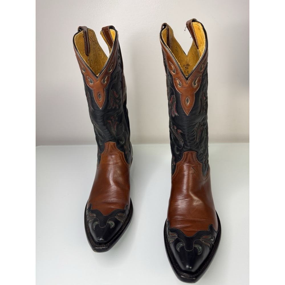 Women's Stallion Lilly Cowgirl Cowboy Western Boots Size 7 C X-5RL Hand Made - Picture 3 of 16
